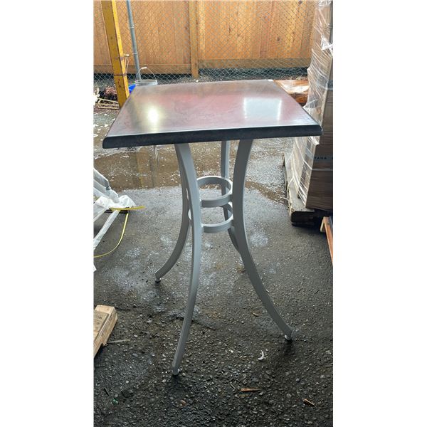 *NEW* RATANA SEATTLE BAR HEIGHT TABLE 24" X 24" WITH ALUMINUM BASE (NO HARDWARE)