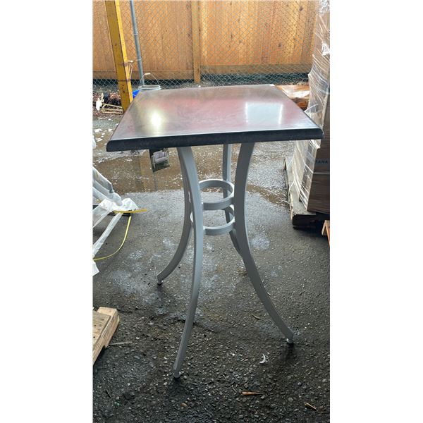 *NEW* RATANA SEATTLE BAR HEIGHT TABLE 24" X 24" WITH ALUMINUM BASE (NO HARDWARE)