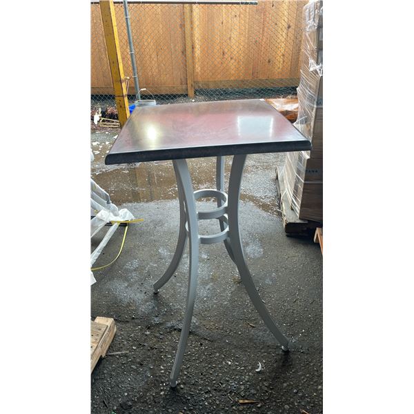 *NEW* RATANA SEATTLE BAR HEIGHT TABLE 24" X 24" WITH ALUMINUM BASE (NO HARDWARE)