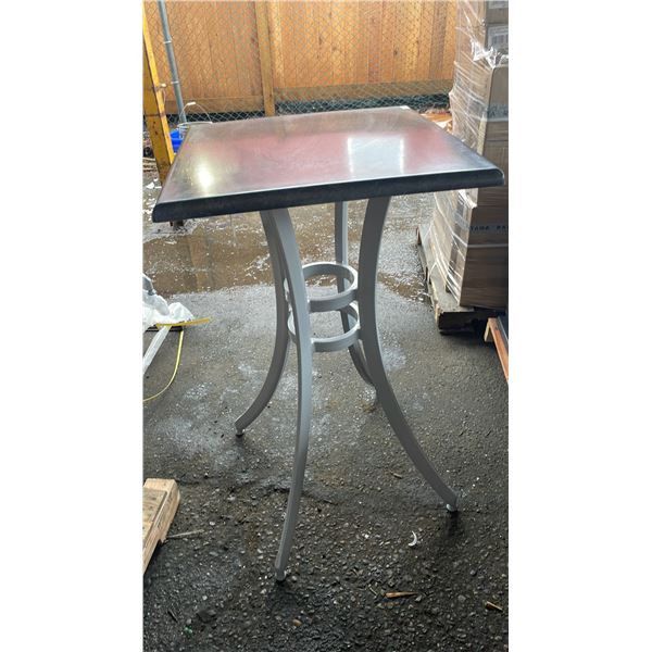 *NEW* RATANA SEATTLE BAR HEIGHT TABLE 24" X 24" WITH ALUMINUM BASE (NO HARDWARE)