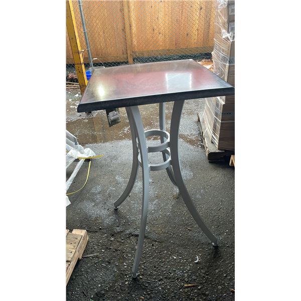 *NEW* RATANA SEATTLE BAR HEIGHT TABLE 24" X 24" WITH ALUMINUM BASE (NO HARDWARE)