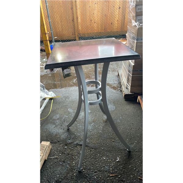 *NEW* RATANA SEATTLE BAR HEIGHT TABLE 24" X 24" WITH ALUMINUM BASE (NO HARDWARE)