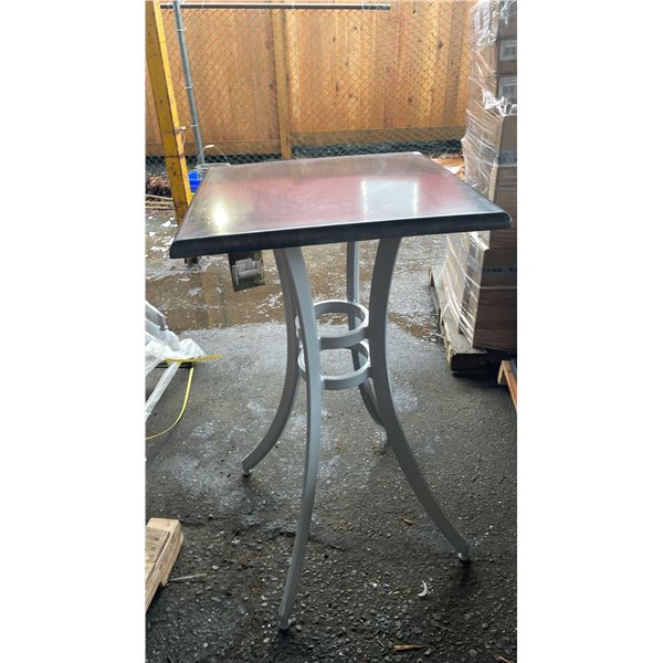 *NEW* RATANA SEATTLE BAR HEIGHT TABLE 24" X 24" WITH ALUMINUM BASE (NO HARDWARE)