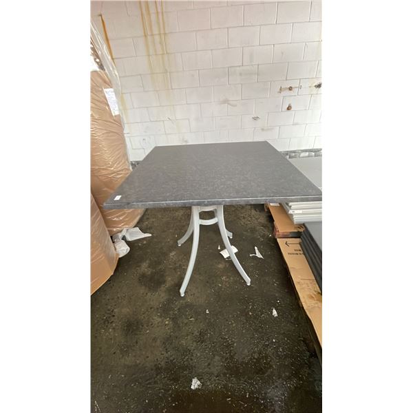*NEW* RATANA SEATTLE BAR HEIGHT TABLE 36" X 36" WITH ALUMINUM BASE & BLACK TOP (NO HARDWARE)