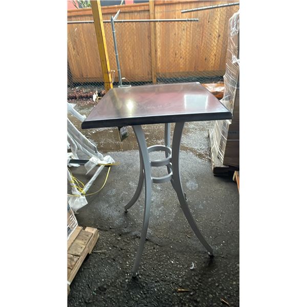 *NEW* RATANA SEATTLE BAR HEIGHT TABLE 24" X 24" WITH ALUMINUM BASE (NO HARDWARE)