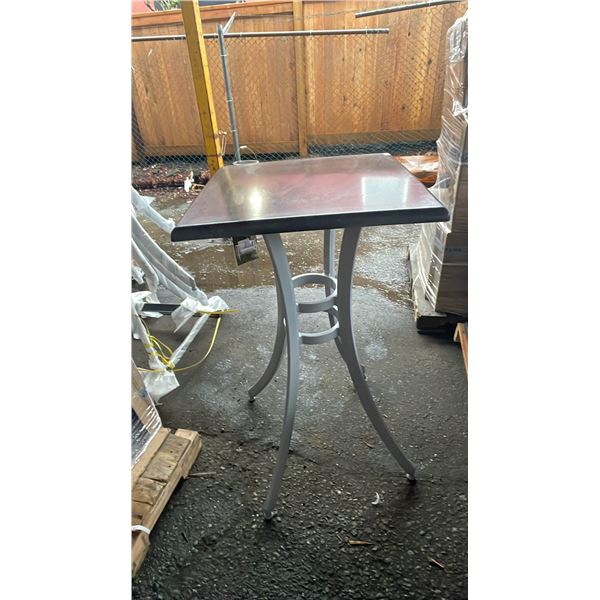*NEW* RATANA SEATTLE BAR HEIGHT TABLE 24" X 24" WITH ALUMINUM BASE (NO HARDWARE)
