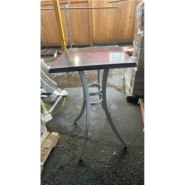 *NEW* RATANA SEATTLE BAR HEIGHT TABLE 24" X 24" WITH ALUMINUM BASE (NO HARDWARE)