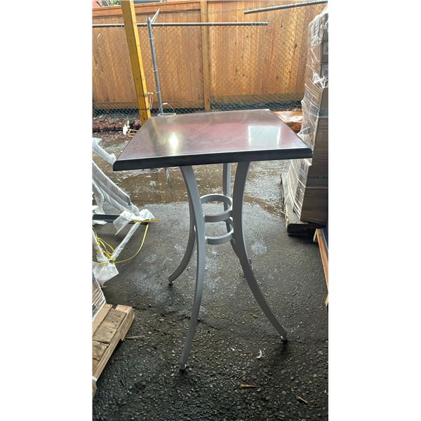 *NEW* RATANA SEATTLE BAR HEIGHT TABLE 24" X 24" WITH ALUMINUM BASE (NO HARDWARE)