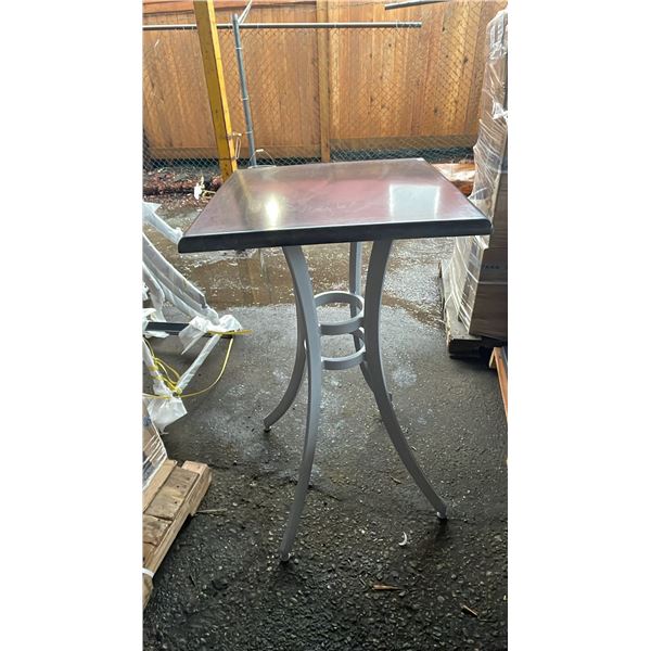 *NEW* RATANA SEATTLE BAR HEIGHT TABLE 24" X 24" WITH ALUMINUM BASE (NO HARDWARE)