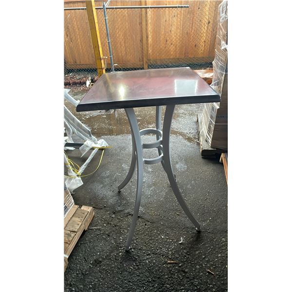 *NEW* RATANA SEATTLE BAR HEIGHT TABLE 24" X 24" WITH ALUMINUM BASE (NO HARDWARE)