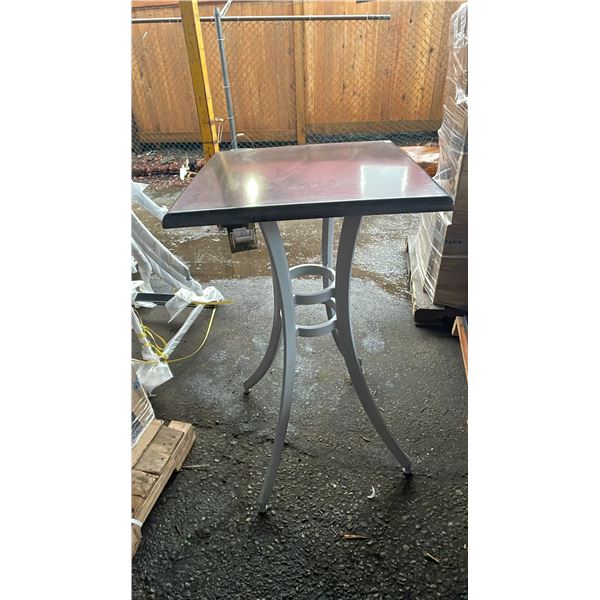 *NEW* RATANA SEATTLE BAR HEIGHT TABLE 24" X 24" WITH ALUMINUM BASE (NO HARDWARE)