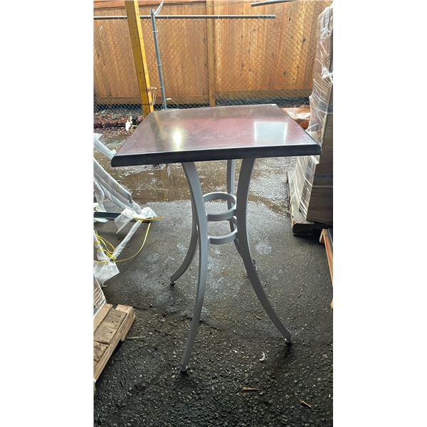 *NEW* RATANA SEATTLE BAR HEIGHT TABLE 24" X 24" WITH ALUMINUM BASE (NO HARDWARE)