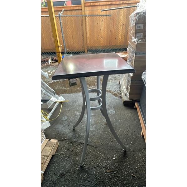 *NEW* RATANA SEATTLE BAR HEIGHT TABLE 24" X 24" WITH ALUMINUM BASE (NO HARDWARE)