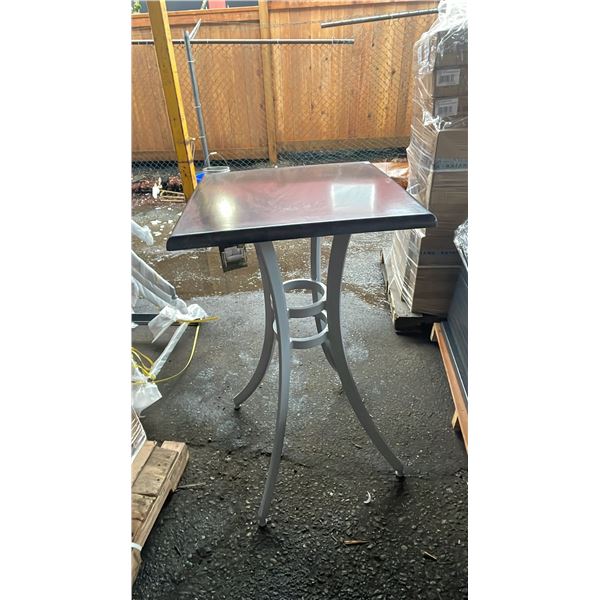 *NEW* RATANA SEATTLE BAR HEIGHT TABLE 24" X 24" WITH ALUMINUM BASE (NO HARDWARE)