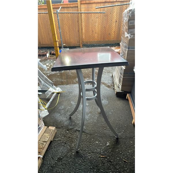 *NEW* RATANA SEATTLE BAR HEIGHT TABLE 24" X 24" WITH ALUMINUM BASE (NO HARDWARE)