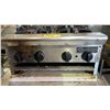 Image 3 : SATURN COMMERCIAL STAINLESS STEEL 4-BURNER GAS COUNTERTOP HOT PLATES WITH 2-TIER STAINLESS STEEL