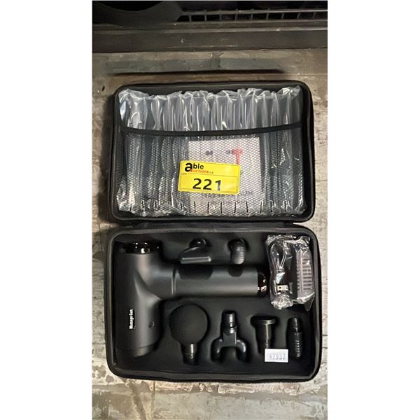*NEW IN CASE* MASSAGE GUN WITH 6 ATTACHMENTS
