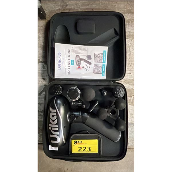 *NEW IN CASE* URIKAR PRO MASSAGE GUN PRO WITH 8 ATTACHMENTS
