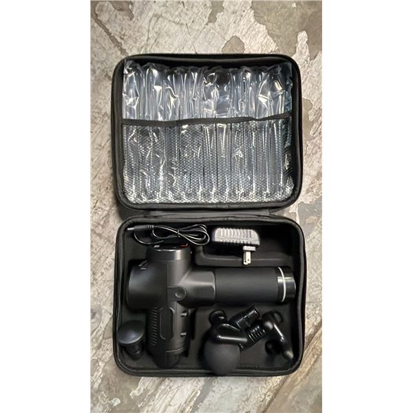 *NEW IN CASE* MASSAGE GUN WITH 6 ATTACHMENTS