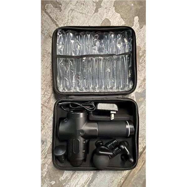 *NEW IN CASE* MASSAGE GUN WITH 6 ATTACHMENTS
