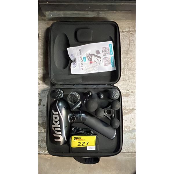 *NEW IN CASE* URIKAR FITNESS MASSAGE GUN PRO WITH 8 ATTACHMENTS