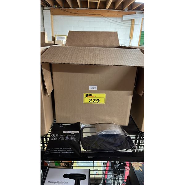 BOX OF ASSORTED ANTI POLLUTION MASKS