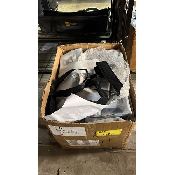 BOX OF ASSORTED ANTI POLLUTION MASKS
