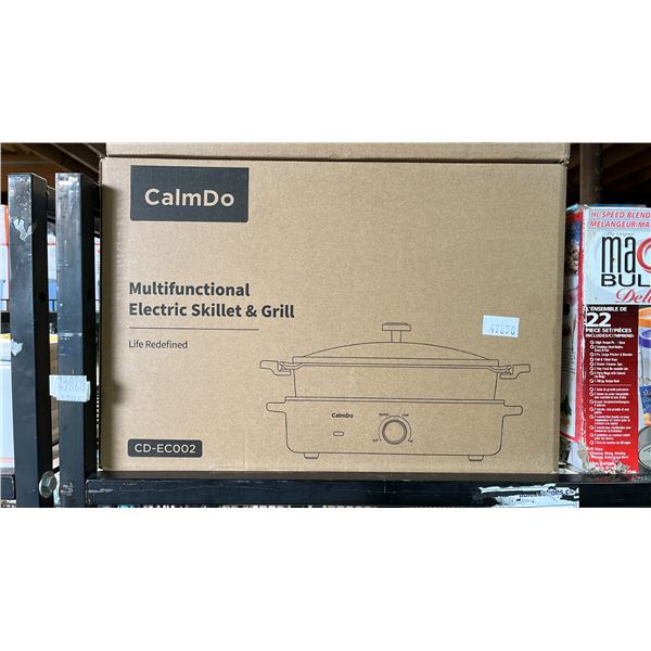 *NEW IN BOX* CALMDO MULTIFUNCTIONAL ELECTRIC SKILLET & GRILL
