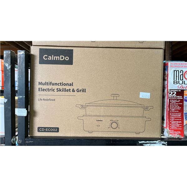 *NEW IN BOX* CALMDO MULTIFUNCTIONAL ELECTRIC SKILLET & GRILL