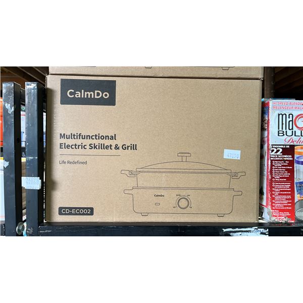 *NEW IN BOX* CALMDO MULTIFUNCTIONAL ELECTRIC SKILLET & GRILL