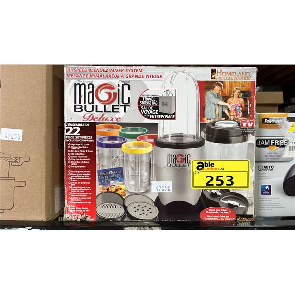 MAGIC BULLET DELUX HI-SPEED BLENDER/MIXER