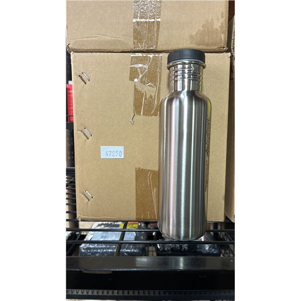 *NEW IN BOX* (12) AQUASMART STAINLESS STEEL WATER BOTTLES