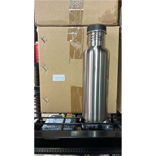 *NEW IN BOX* (12) AQUASMART STAINLESS STEEL WATER BOTTLES