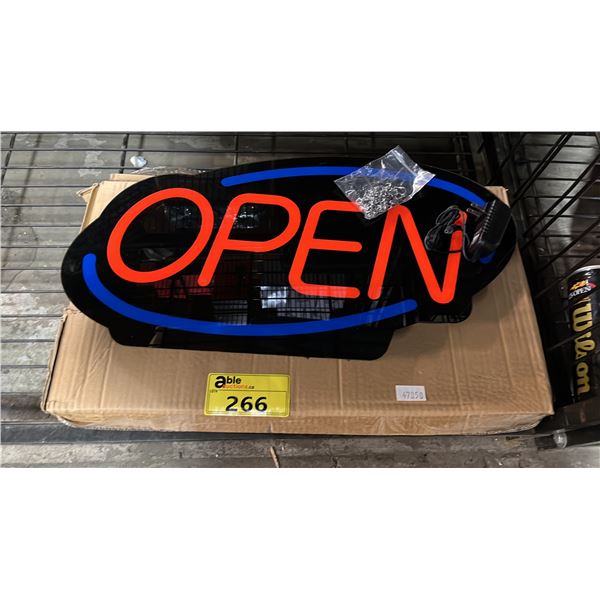 *NEW IN BOX* LED "OPEN" SIGN