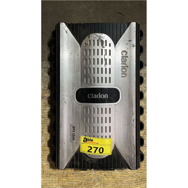 CLARION 2/1 BLOCK POWER AMPLIFIER - DPX1800 - *WORKING CONDITION UNKNOWN/ MAYBE MISSING PIECES*