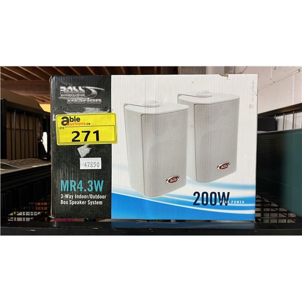 BOSS AUDIO SYSTEM MR4.3W ( 3-WAY INDOOR/OUTDOOR) BO SPEAKER SYSTEM