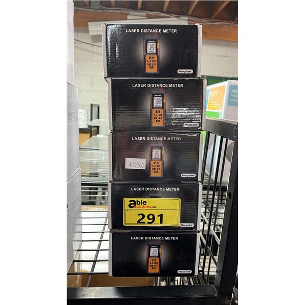 *NEW IN BOX* (5) LASER DISTANCE METER
