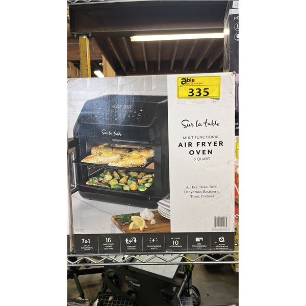 SUR LA TABLE MULTIFUNCTIONAL AIR FRYER OVEN 13-QUART