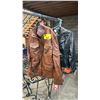 Image 1 : (2) VIP LEATHERS CANADA LEATHER JACKETS : BROWN SIZE-L / BLACK SIZE-M