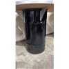 Image 2 : 36" DIAMETER ROUND METAL TABLE WITH METAL BARREL BASE