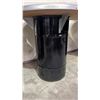 Image 2 : 36" DIAMETER ROUND METAL TABLE WITH METAL BARREL BASE