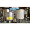 Image 3 : (4) ASSORTED STAINLESS STEEL STOCK POTS