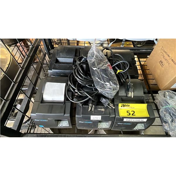 (6) STAR TSP-100 POINT OF SALE PRINTERS