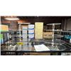 Image 1 : 1 SQUARE & 1 ROUND 7-TIER CLEAR ACRYLIC DISPLAY STANDS