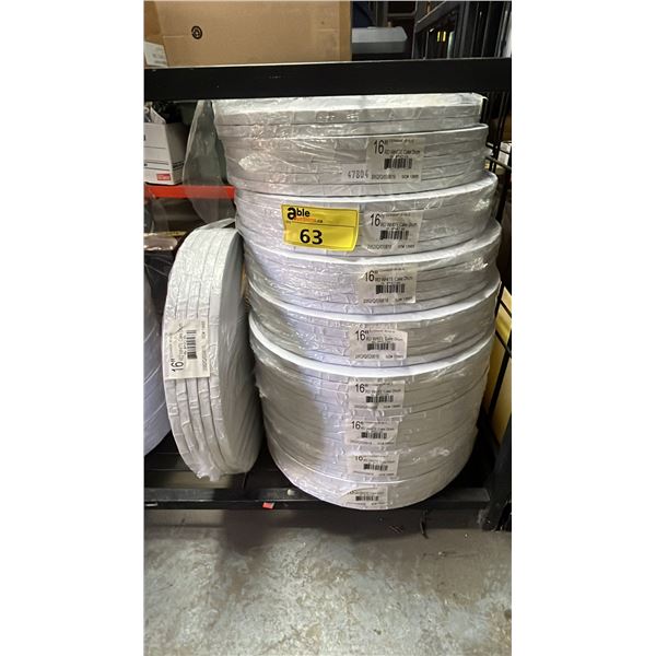 *NEW IN SEALED PACKAGES* ROUND WHITE 16" CAKE DRUMS