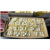 Image 3 : SHELF OF ASSORTED EDIBLE CAKE DECORATIONS:  FLOWERS, HEARTS & BUTTERFLIES