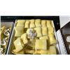 Image 5 : SHELF OF ASSORTED EDIBLE CAKE DECORATIONS:  FLOWERS, HEARTS & BUTTERFLIES