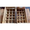 Image 2 : (2) WOOD WINE STORAGE CRATES