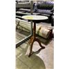 Image 2 : ROUND MARBLE TOP END TABLE MADE IN ITALY 15" X 23"