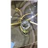 Image 4 : MODERN ROUND BEVELED GLASS TOP TABLE 27" X 21"